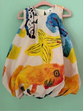 Organic Cotton Bubble Balloon Dress 2T